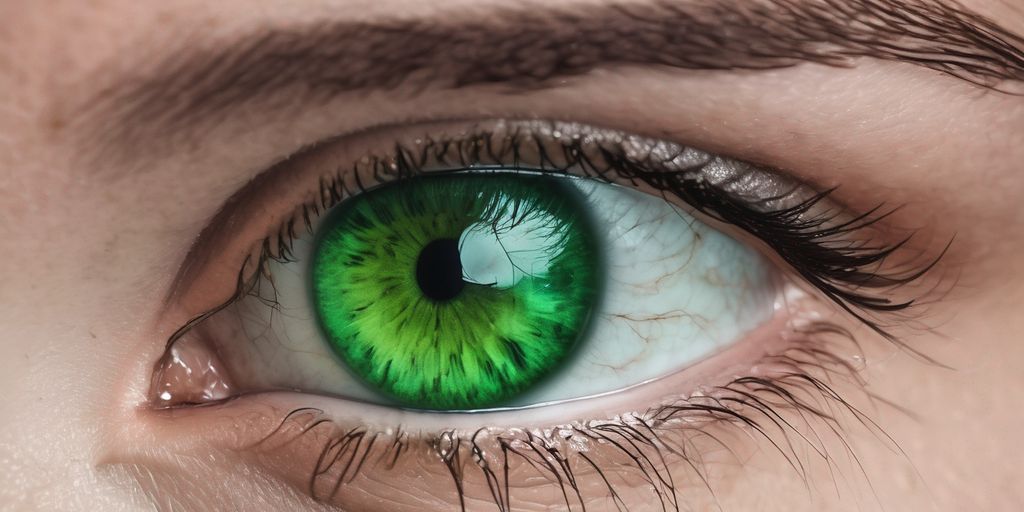 grüne Augen